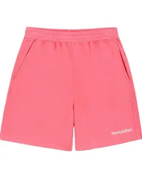 SPORTY & RICH Sport-Shorts mit Logo-Stickerei Rosa