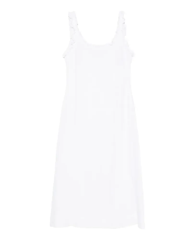 Posse Florence ruffled-seam midi dress - Weiß Weiß