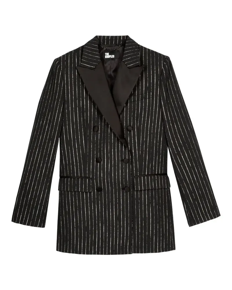 The Kooples pinstripe double-breasted jacket - Schwarz Schwarz