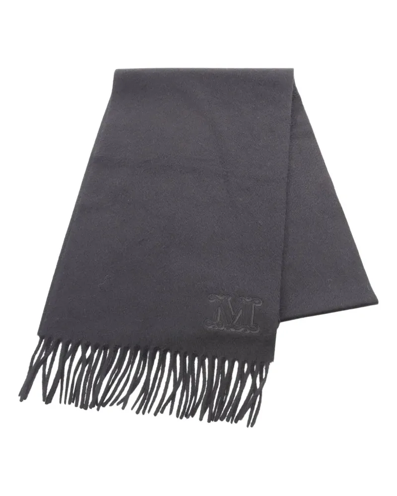 Max Mara 2020s Schal mit Monogramm - Grau Grau