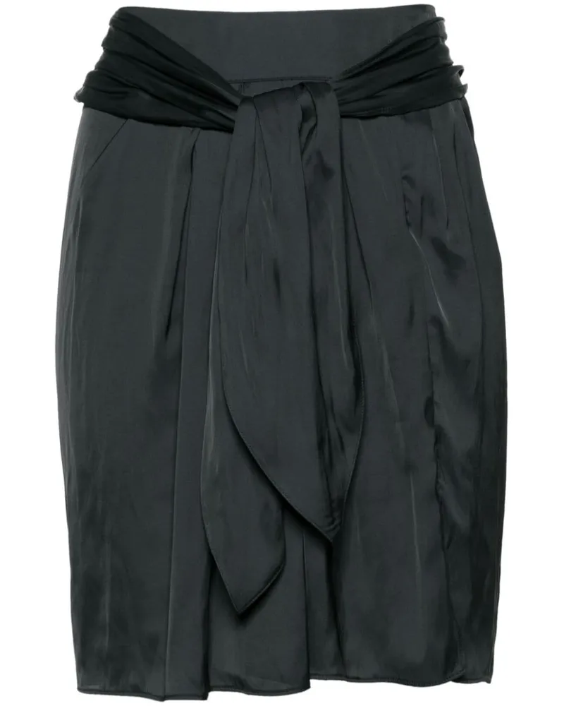 Zadig & Voltaire Joji Minirock aus Satin - Schwarz Schwarz