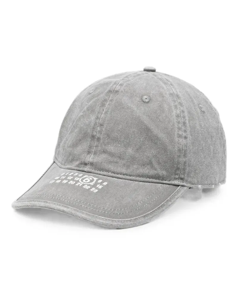 Maison Margiela logo-embroidered baseball cap - Grau Grau