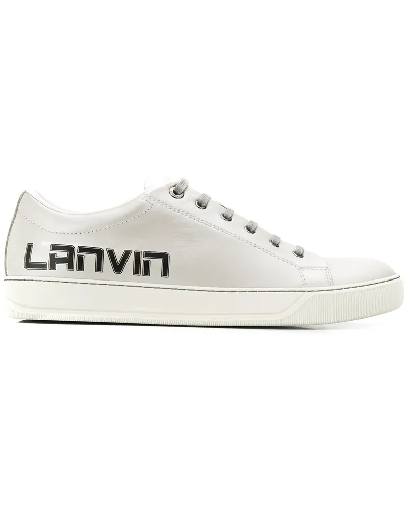 Lanvin Sneakers mit Logo-Print - Silber Silber