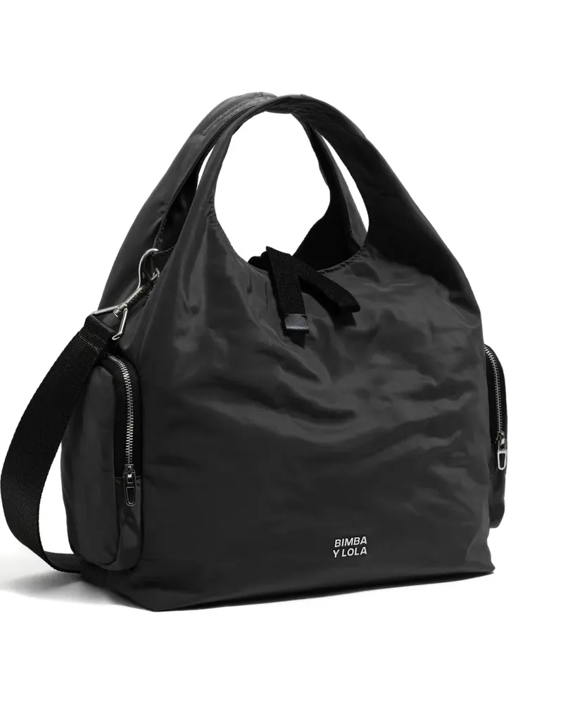BIMBA Y LOLA Mittelgroßer Tote Bag mit Taschen - Schwarz Schwarz
