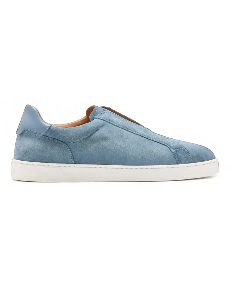 Magnanni Slip-On-Sneakers aus Wildleder - Blau Blau