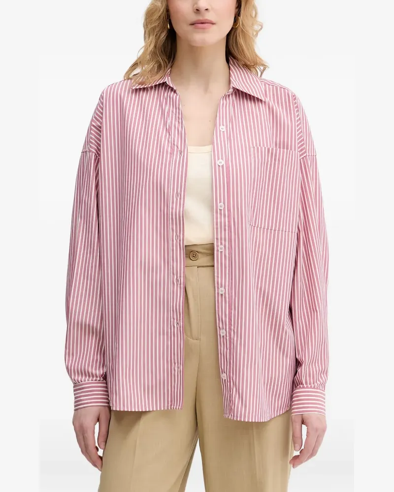 Benetton striped chest-pocket shirt - Rosa Rosa