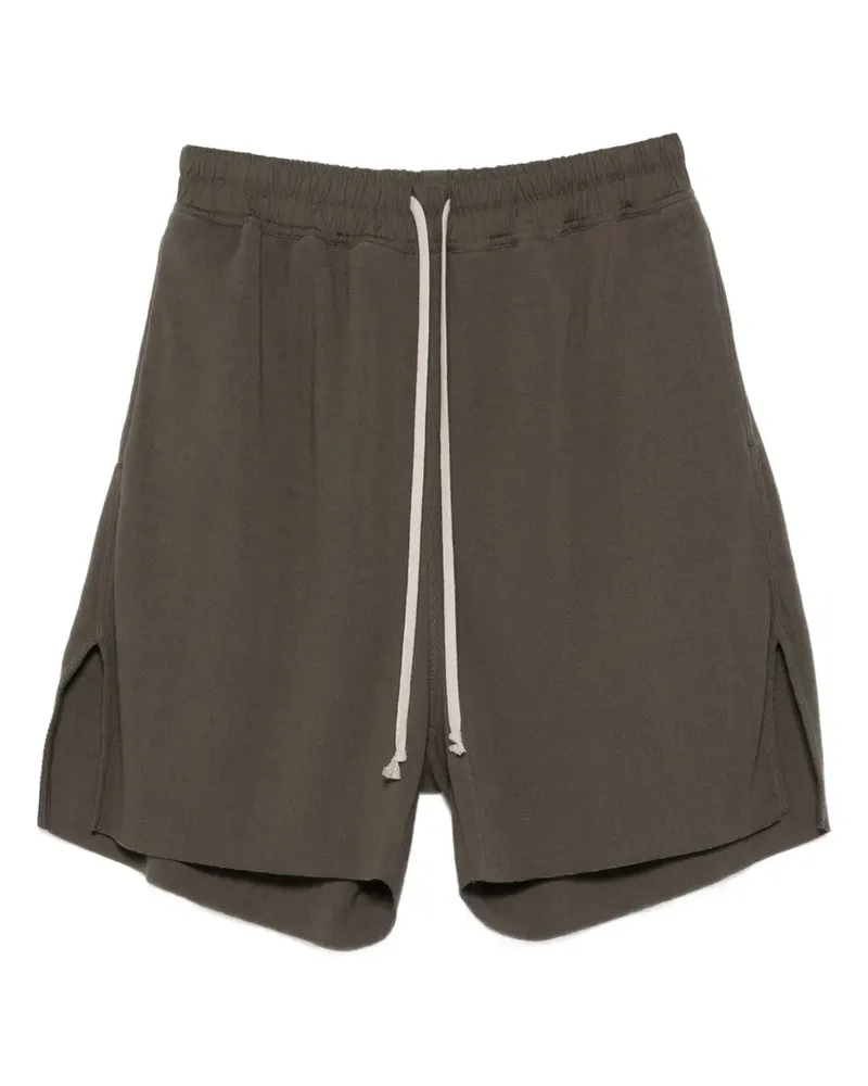 Rick Owens Kordelzug-Shorts mit Seitenschlitz - Grün Grün