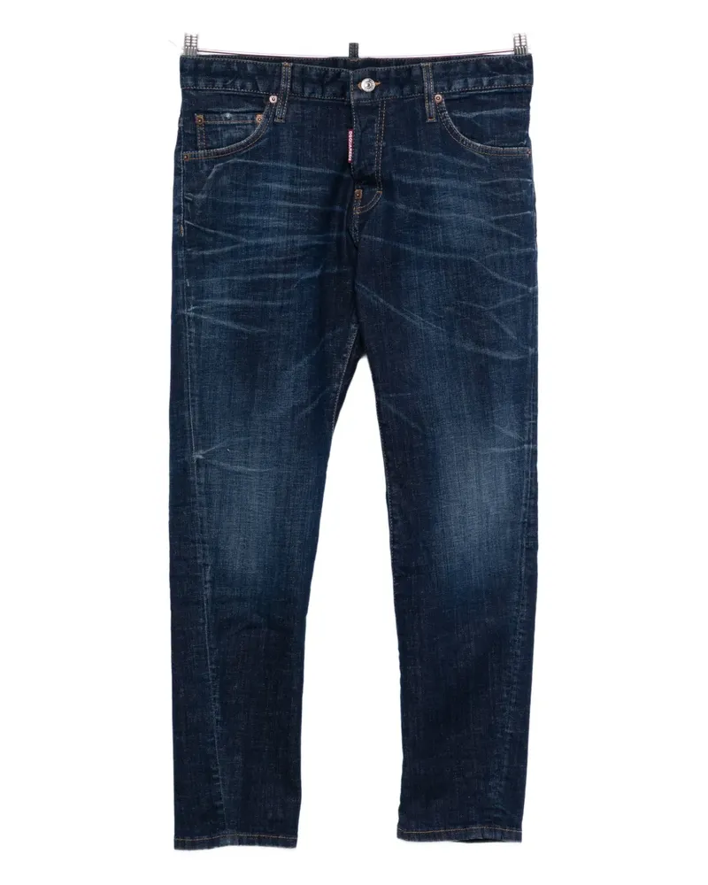 Dsquared2 Jeans mit Logo-Patch - Blau Blau