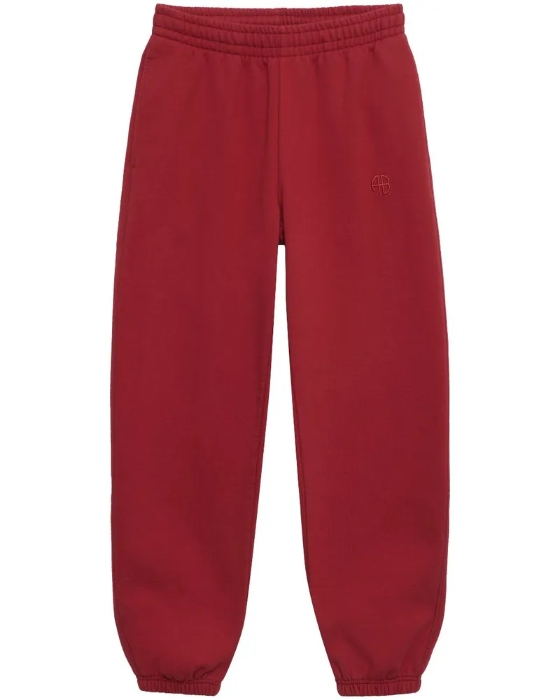 Anine Bing Jogginghose mit Logo-Stickerei - Rot Rot