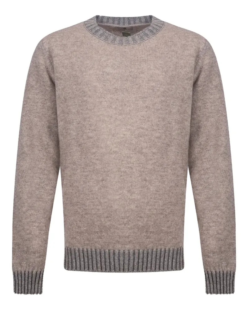 Irish Crone Pullover mit gerippten Details - Nude Nude