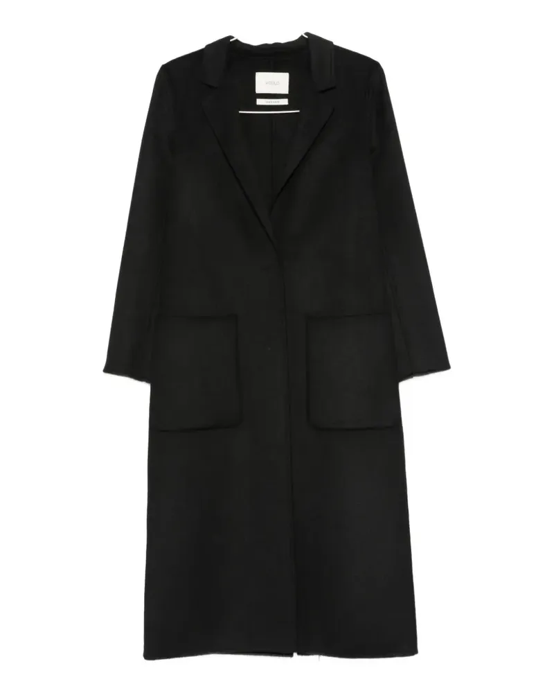 VICOLO notched-lapels single-breasted coat - Schwarz Schwarz