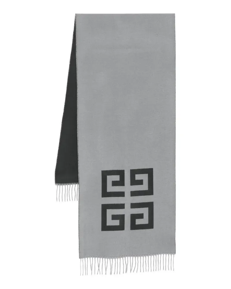 Givenchy Schal mit Logo-Print - Grau Grau