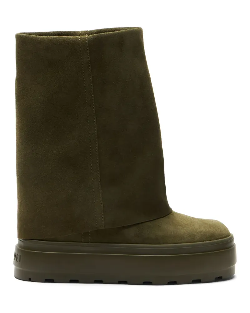 Casadei suede wedge ankle boots - Grün Grün