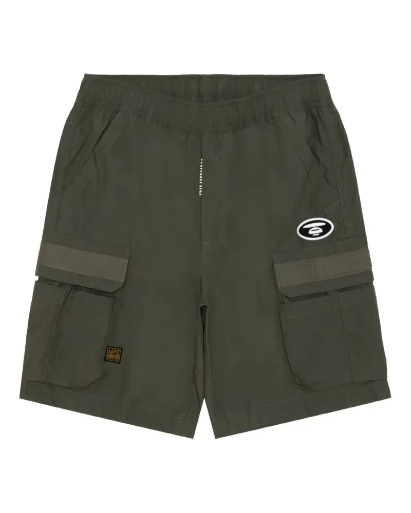 BAPE logo-patch cargo shorts - Grün Grün