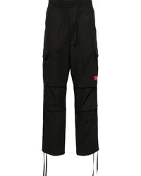 HUGO BOSS Cargohose mit Logo-Applikation Schwarz