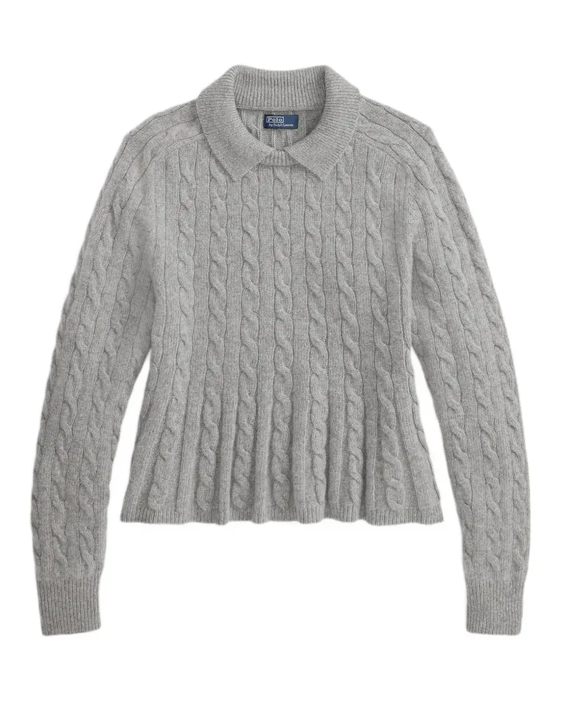 Ralph Lauren Pullover mit Schößchen - Grau Grau