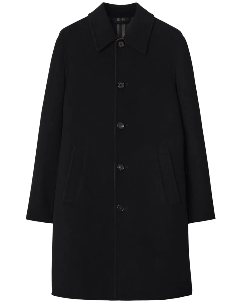 Burberry Mantel in Midi-Länge - Schwarz Schwarz