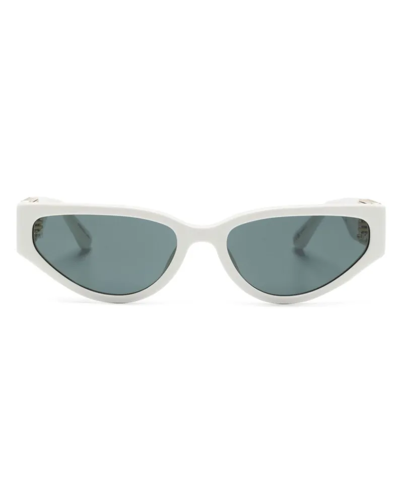 Linda Farrow Tomie Cat-Eye-Sonnenbrille - Weiß Weiß