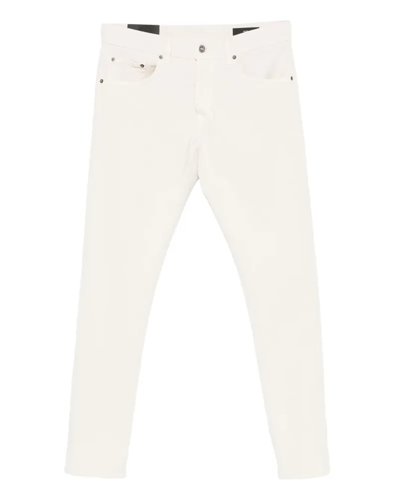 Dondup Hose mit Logo - Weiß Weiß
