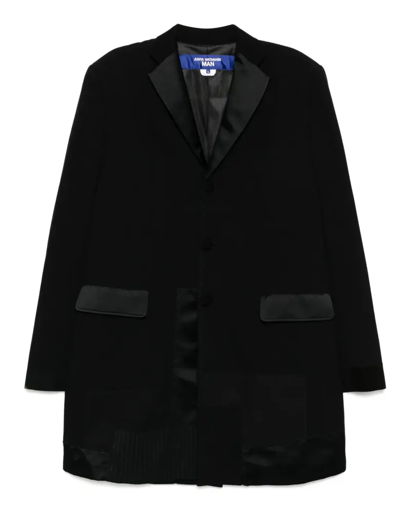 Junya Watanabe Mantel im Patchwork-Design - Schwarz Schwarz
