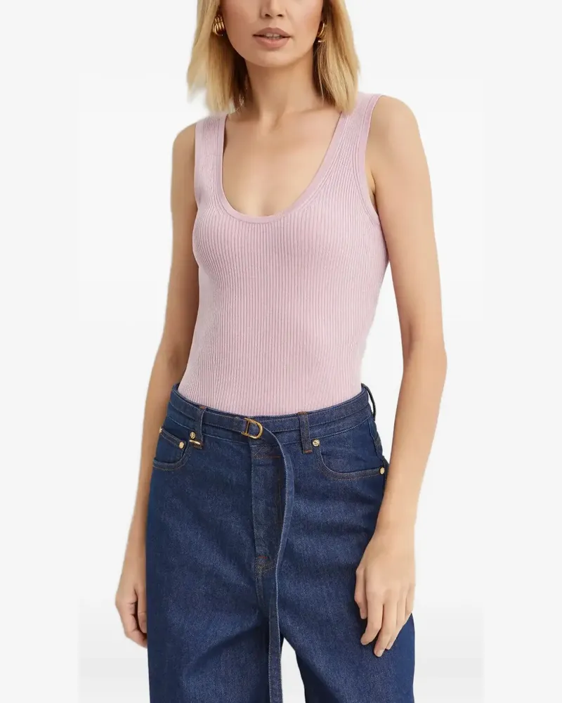 Zimmermann ribbed-knit top - Rosa Rosa