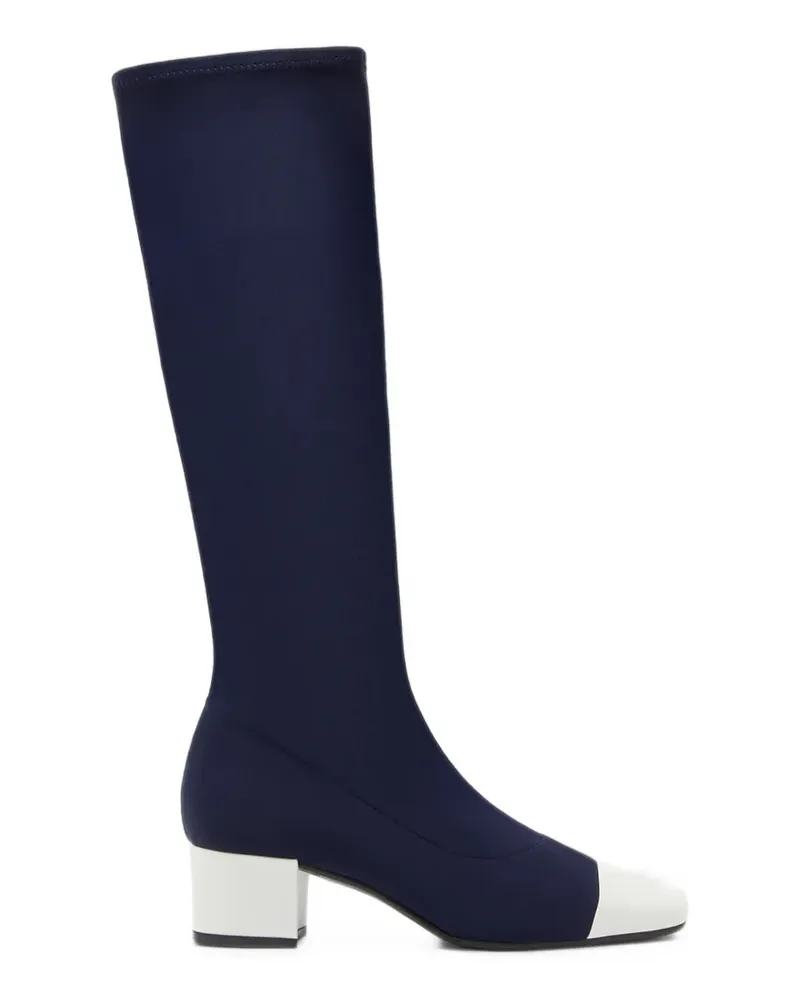 Carel Kniehohe Malaga Stiefel aus Stretch-Stoff - Blau Blau