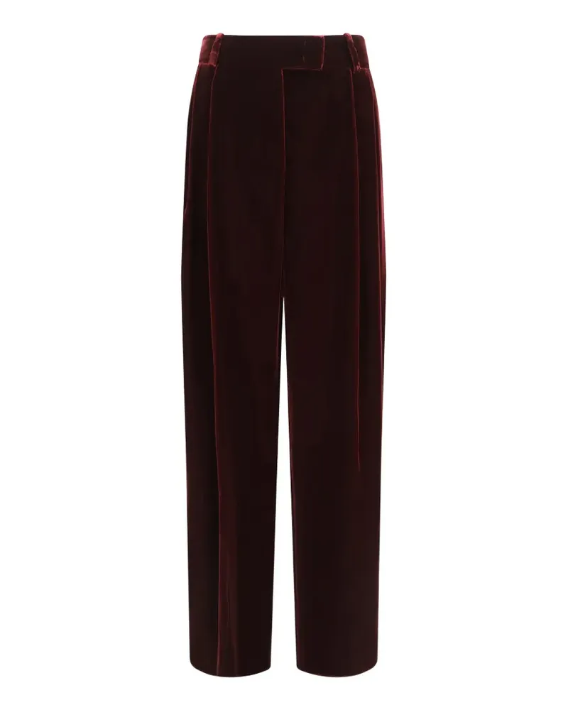 Giorgio Armani Weite Hose mit Bundfalten - Rot Rot