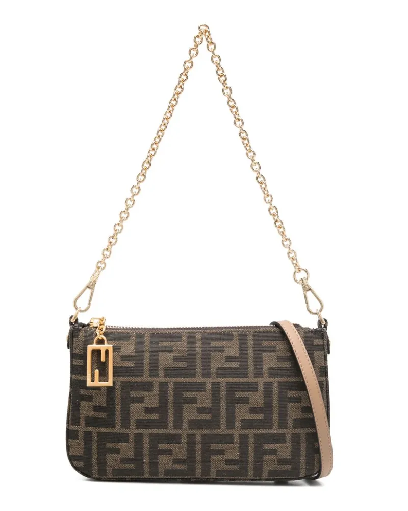 Fendi Baguette Schultertasche - Braun Braun