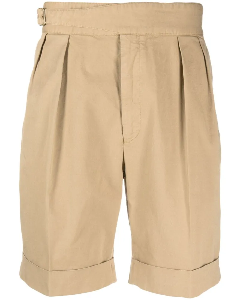 Ralph Lauren Byron Shorts mit Bundfalten Braun