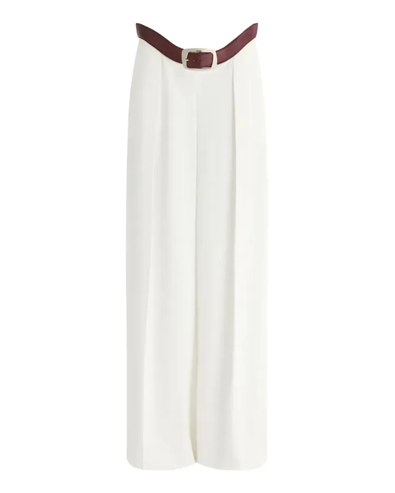 Jean Paul Gaultier belted trousers - Weiß Weiß