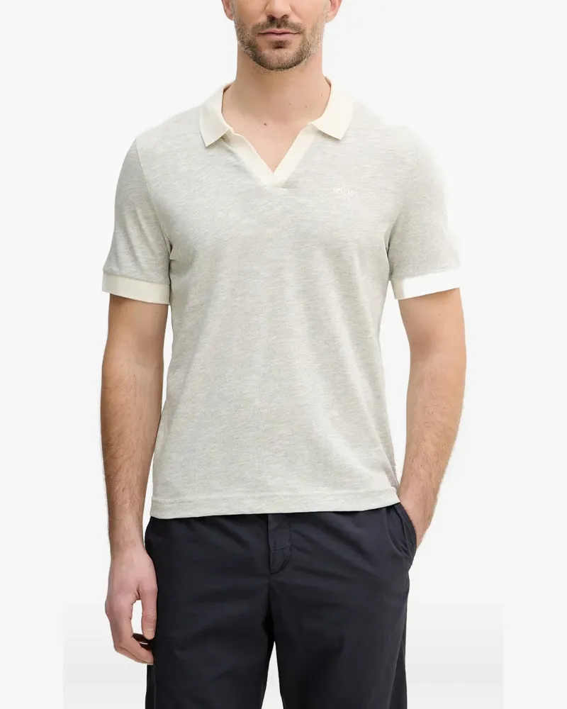 JOOP! T-Shirt mit Poloshirtkragen - Grau Grau