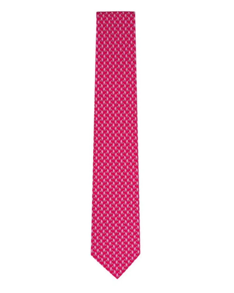 Ferragamo patterned tie - Rot Rot