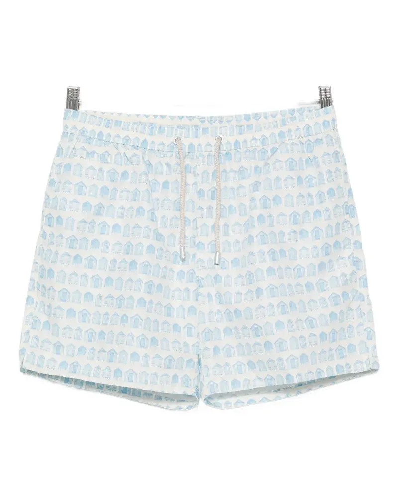 MC2 Saint Barth Lighting elasticated-drawstring swim shorts - Nude Nude
