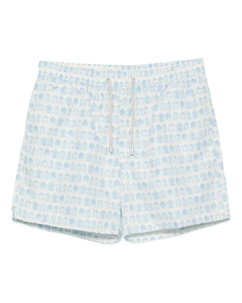 MC2 Saint Barth Lighting elasticated-drawstring swim shorts - Nude Nude