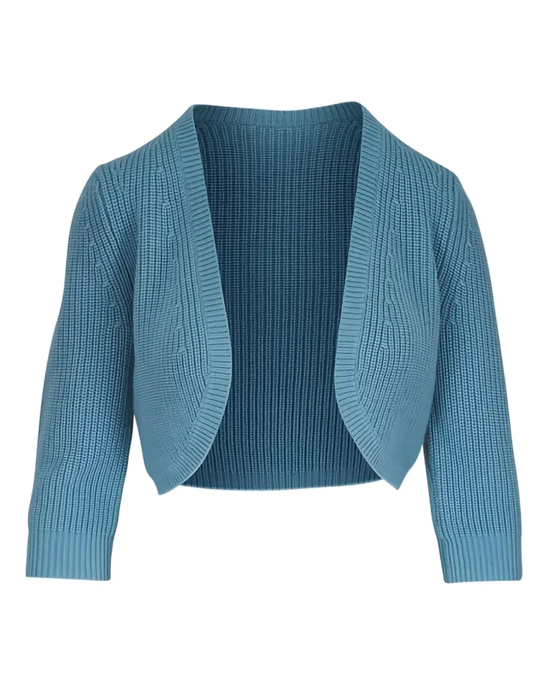 Michael Kors knitted cropped cardigan - Blau Blau