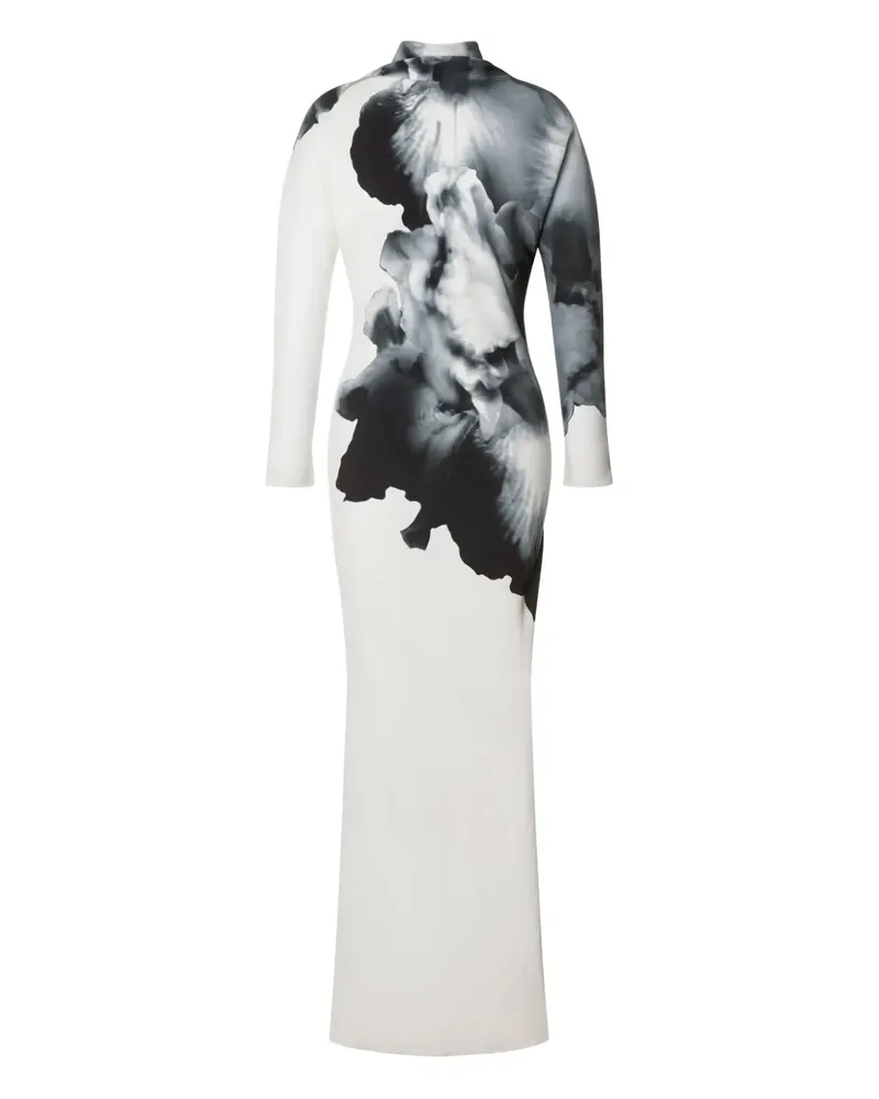 Alberta Ferretti Kleid mit Print - Weiß Weiß