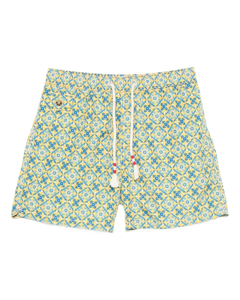 MC2 Saint Barth Lighting 70 drawstring swim shorts - Gelb Gelb