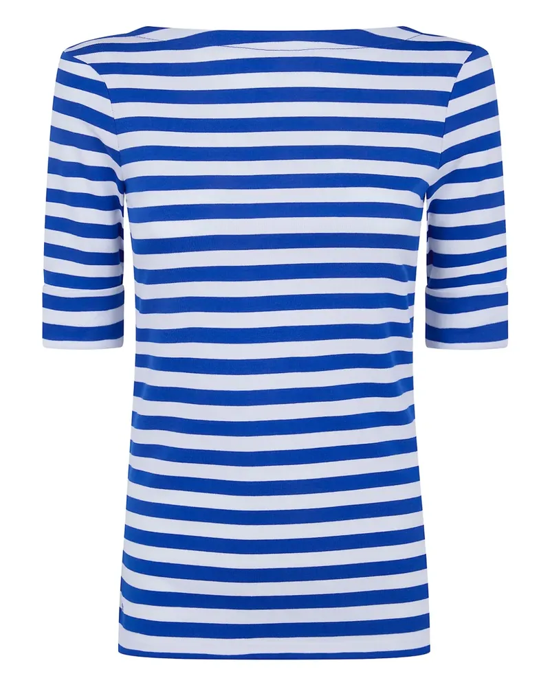 Ralph Lauren striped half-sleeve top - Blau Blau
