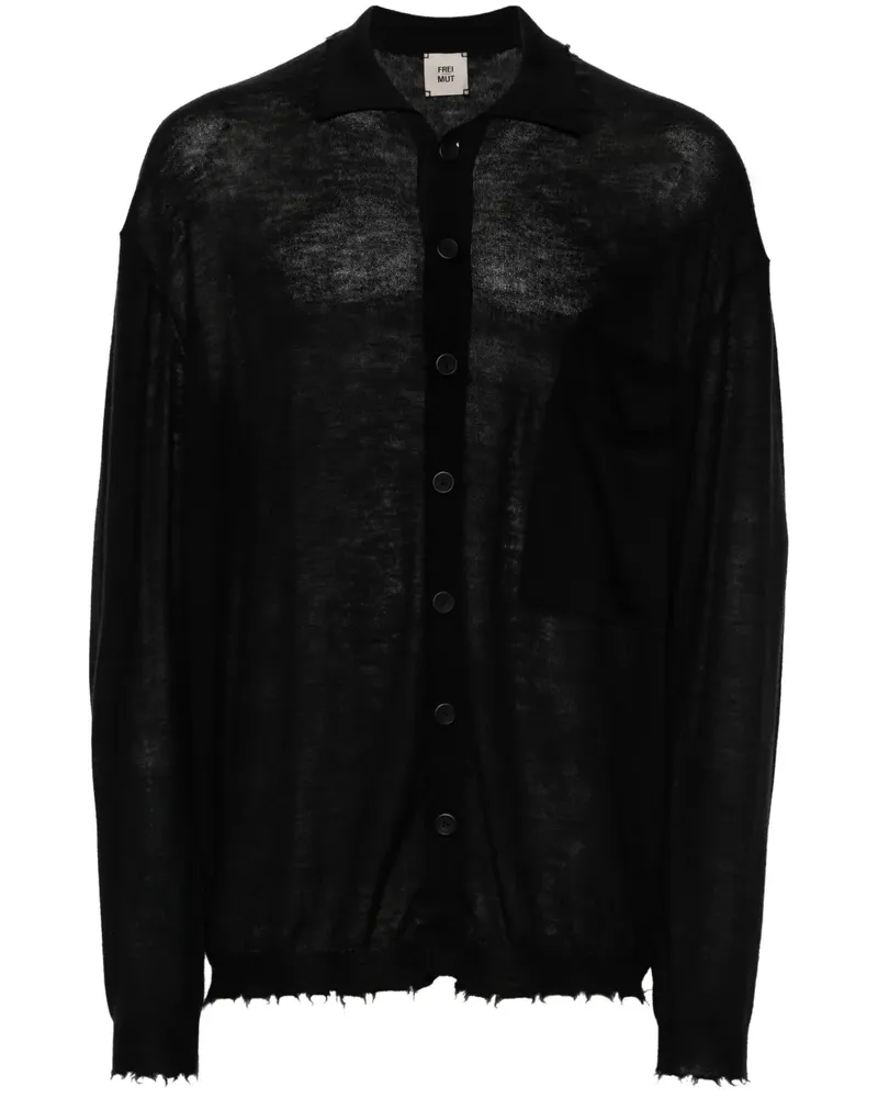 FREI-MUT Kenyir Kaschmircardigan - Schwarz Schwarz