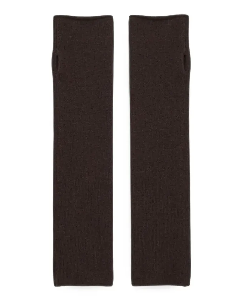 Lisa Yang Aspen knitted arm warmers - Braun Braun