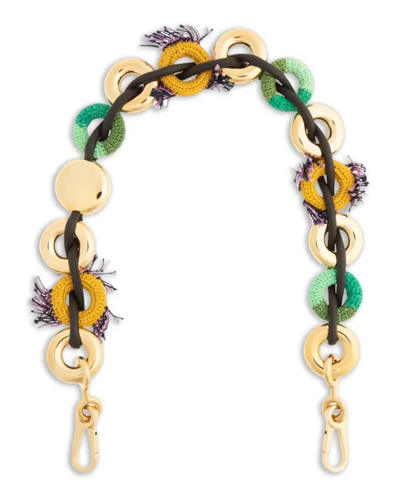 Loewe Gehäkelter Donut-Kettenriemen - Gold Gold