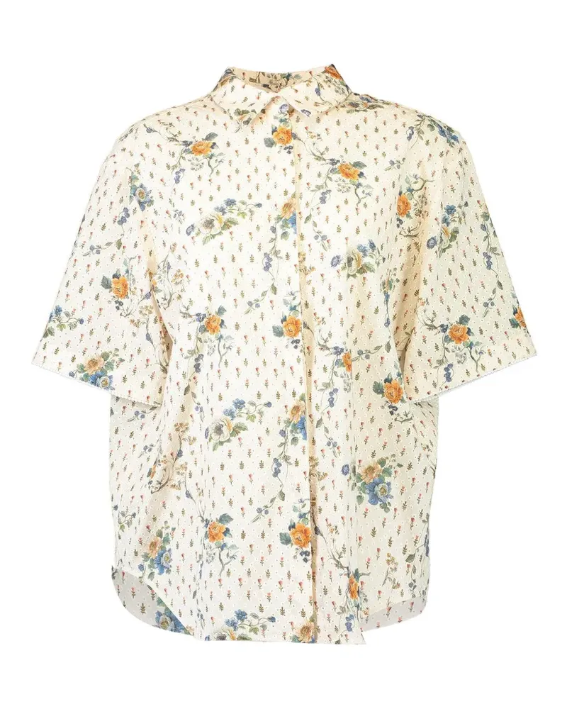 Borgo De Nor floral akari top - Nude Nude