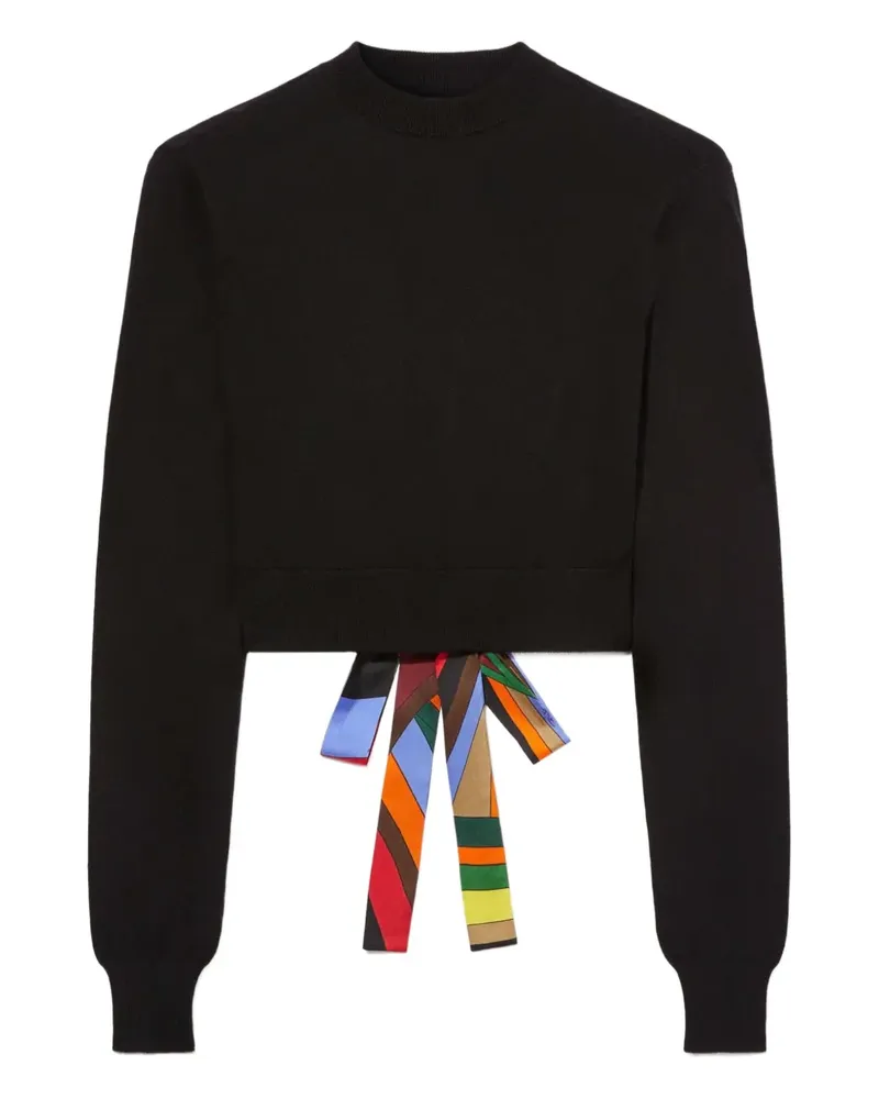 Emilio Pucci x Camille Miceli Iride-print long-sleeve sweater - Schwarz Schwarz