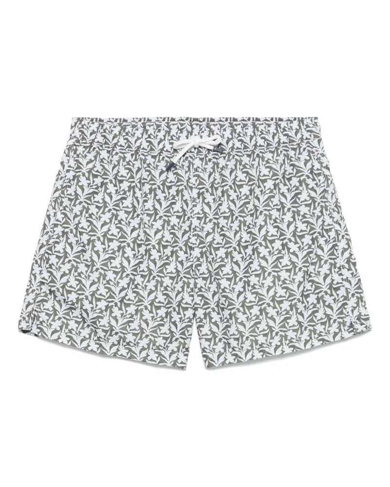 Fedeli Badeshorts mit Blumen-Print - Grün Grün