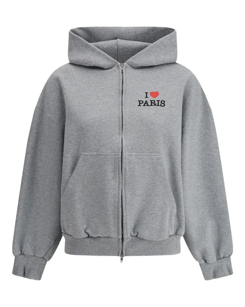 Balenciaga I Love Paris Kapuzenjacke - Grau Grau