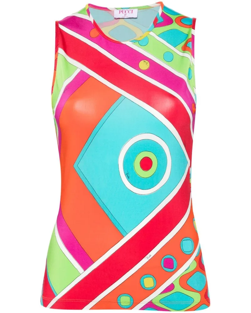 Emilio Pucci Tanktop mit Vicara-Print - Orange Orange