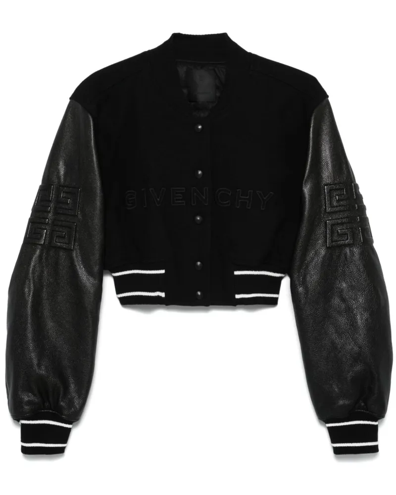 Givenchy Bomberjacke im Cropped-Design - Schwarz Schwarz