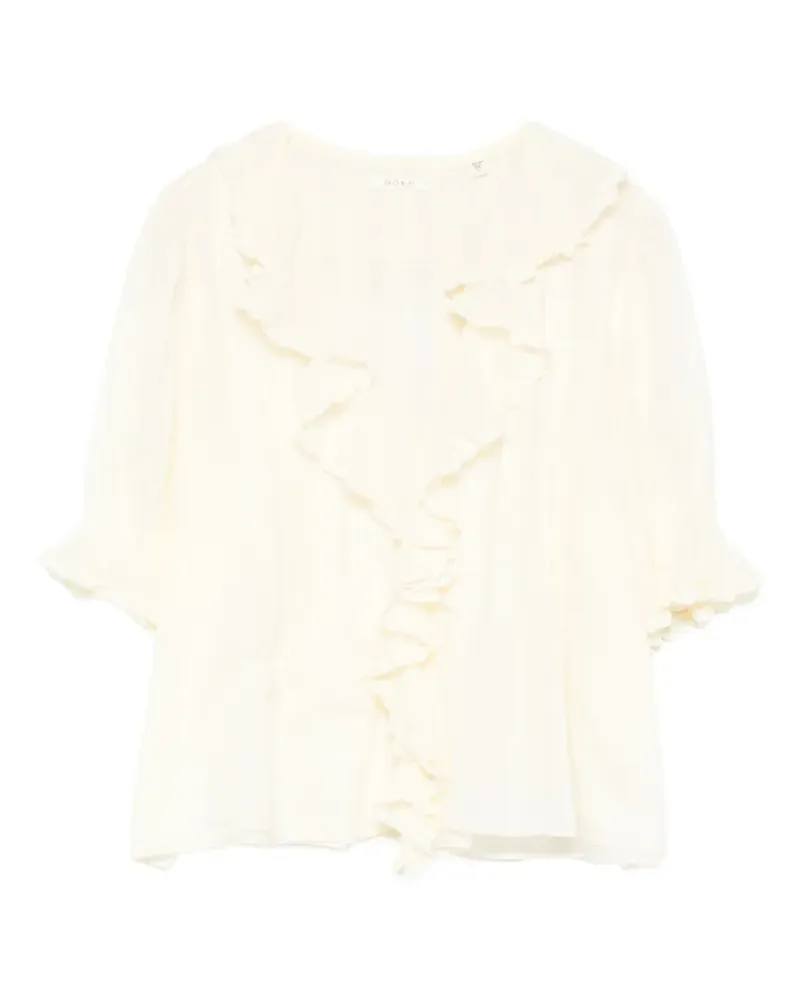 DÔEN Henri ruffled blouse - Gelb Gelb
