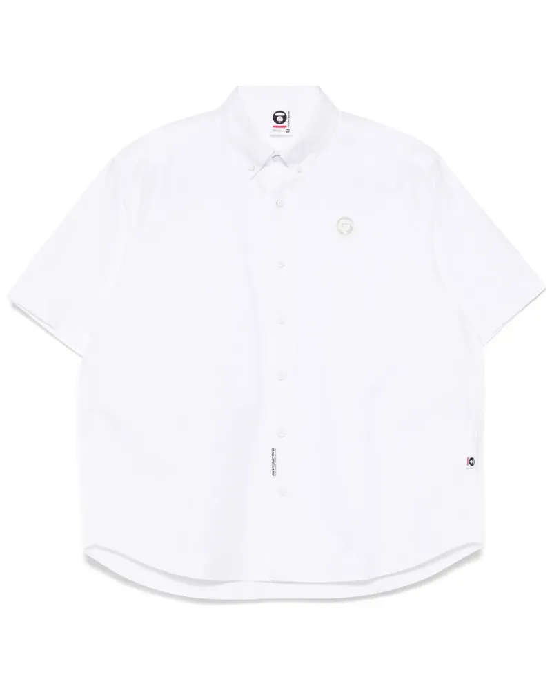 BAPE APENOW Hemd mit Moonface-Logo - Weiß Weiß