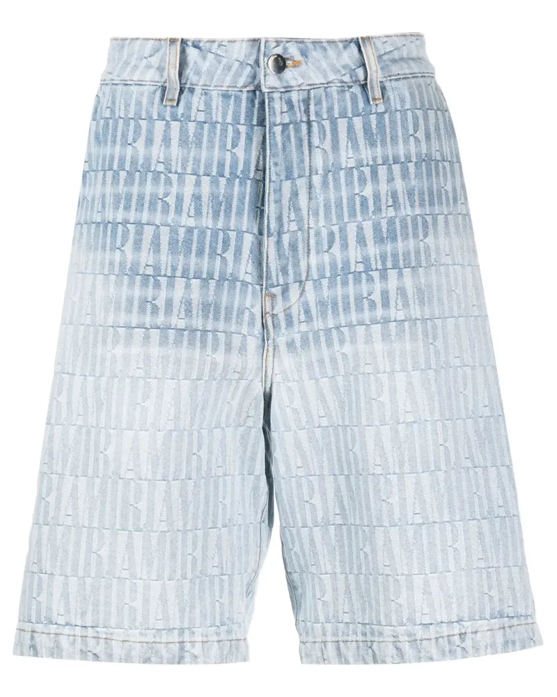 Amiri Jeans-Shorts aus Jacquard - Blau Blau